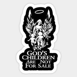 Gods children are not for sale, Angle Sticker